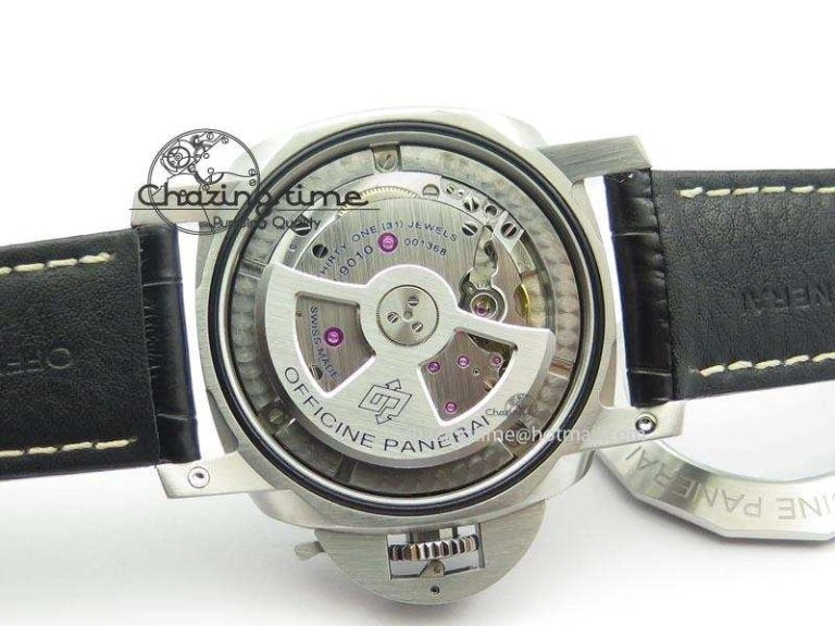 PAM1312 S V6F Best Edition Lite Black Dial On Black Leather Strap P9010