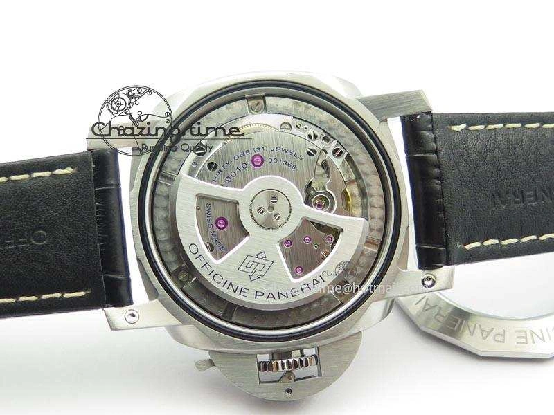PAM1312 S V6F Best Edition Lite Black Dial On Black Leather Strap P9010