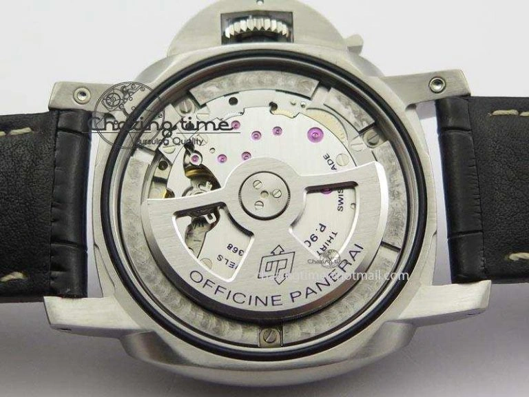 PAM1312 S V6F Best Edition Lite Black Dial On Black Leather Strap P9010