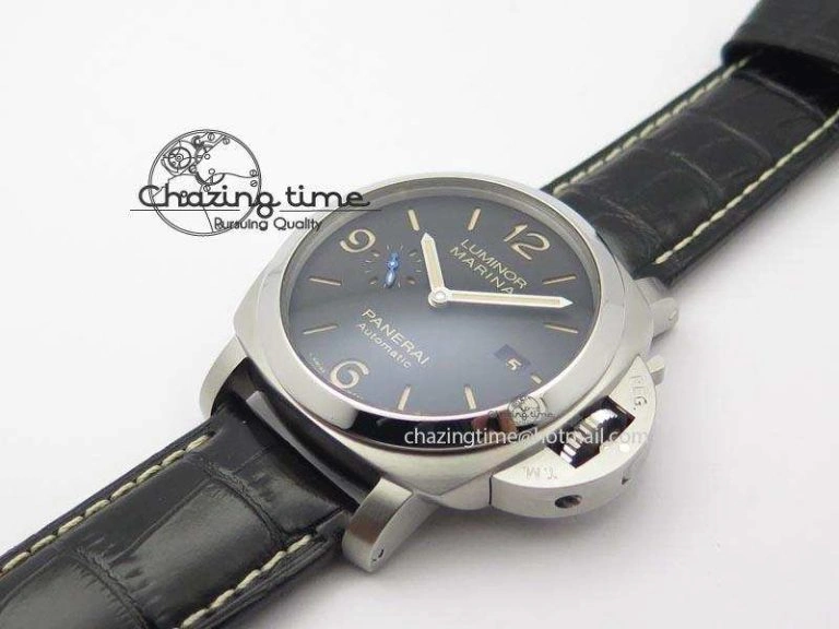 PAM1312 S V6F Best Edition Lite Black Dial On Black Leather Strap P9010