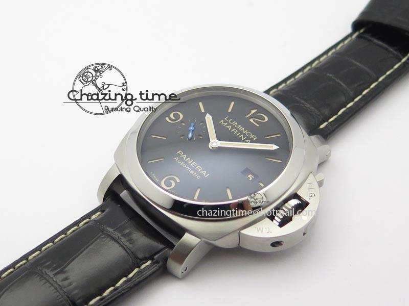 PAM1312 S V6F Best Edition Lite Black Dial On Black Leather Strap P9010