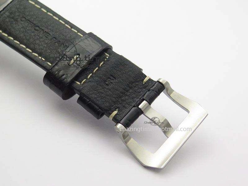 PAM1312 S V6F Best Edition Lite Black Dial On Black Leather Strap P9010