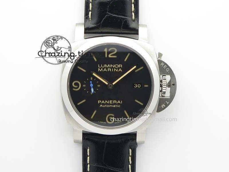 PAM1312 S ZF 1:1 Best Edition Black Dial On Black Leather Strap P9010