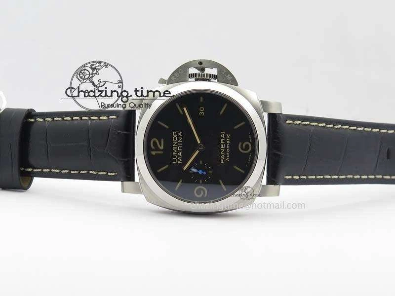 PAM1312 S ZF 1:1 Best Edition Black Dial On Black Leather Strap P9010