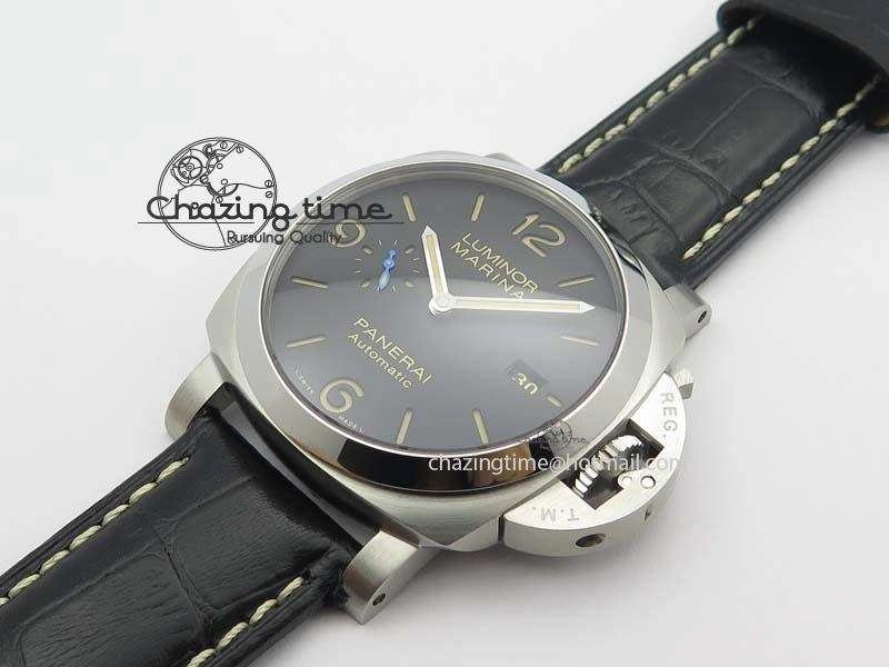 PAM1312 S ZF 1:1 Best Edition Black Dial On Black Leather Strap P9010