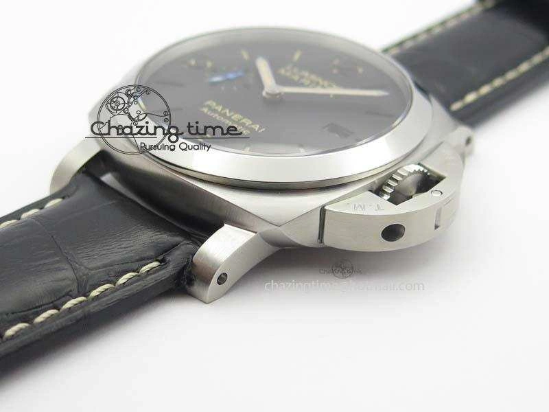 PAM1312 S ZF 1:1 Best Edition Black Dial On Black Leather Strap P9010