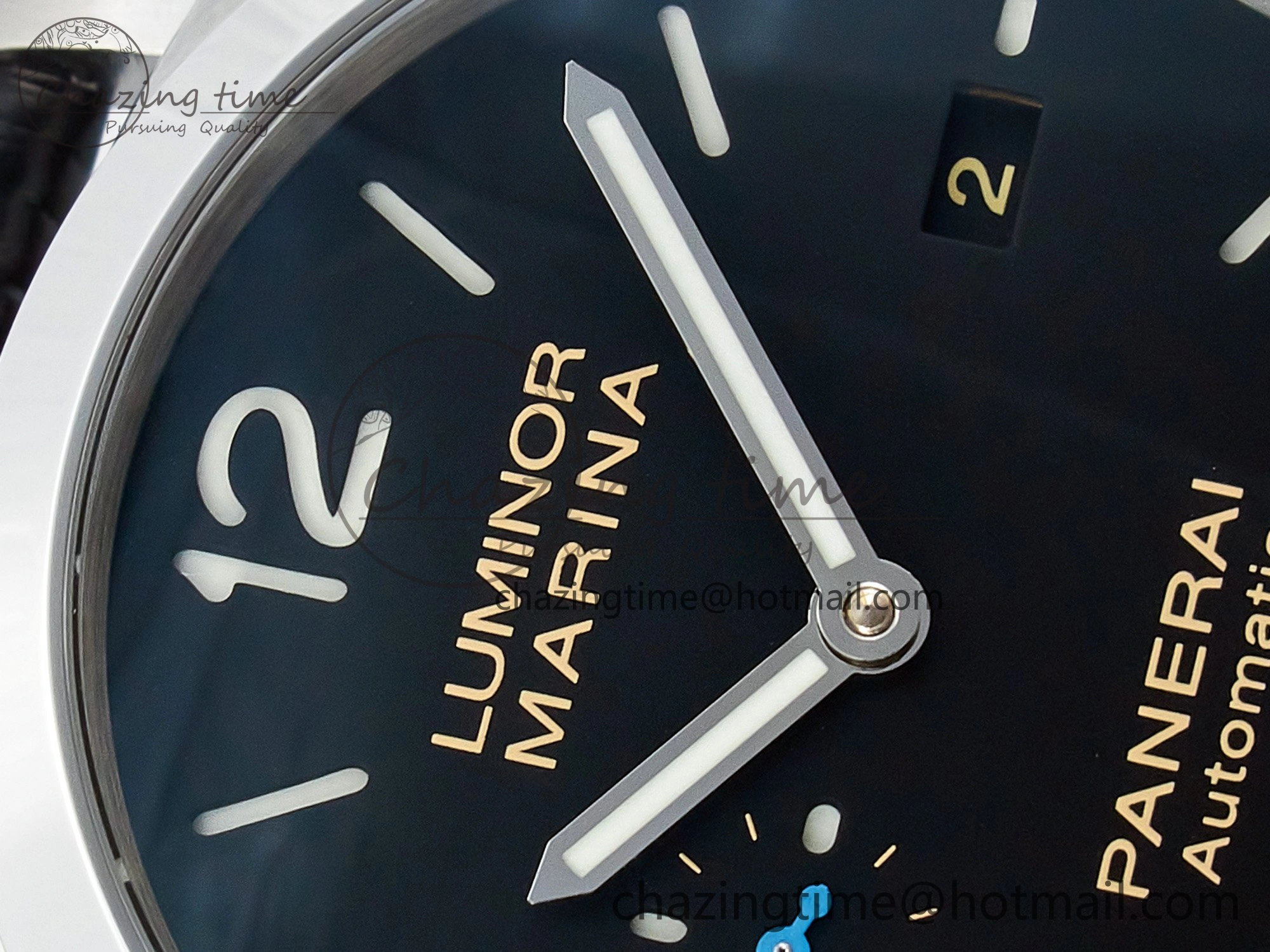 PAM1312 W TTF 1:1 Best Edition on Black Leather Strap P9010