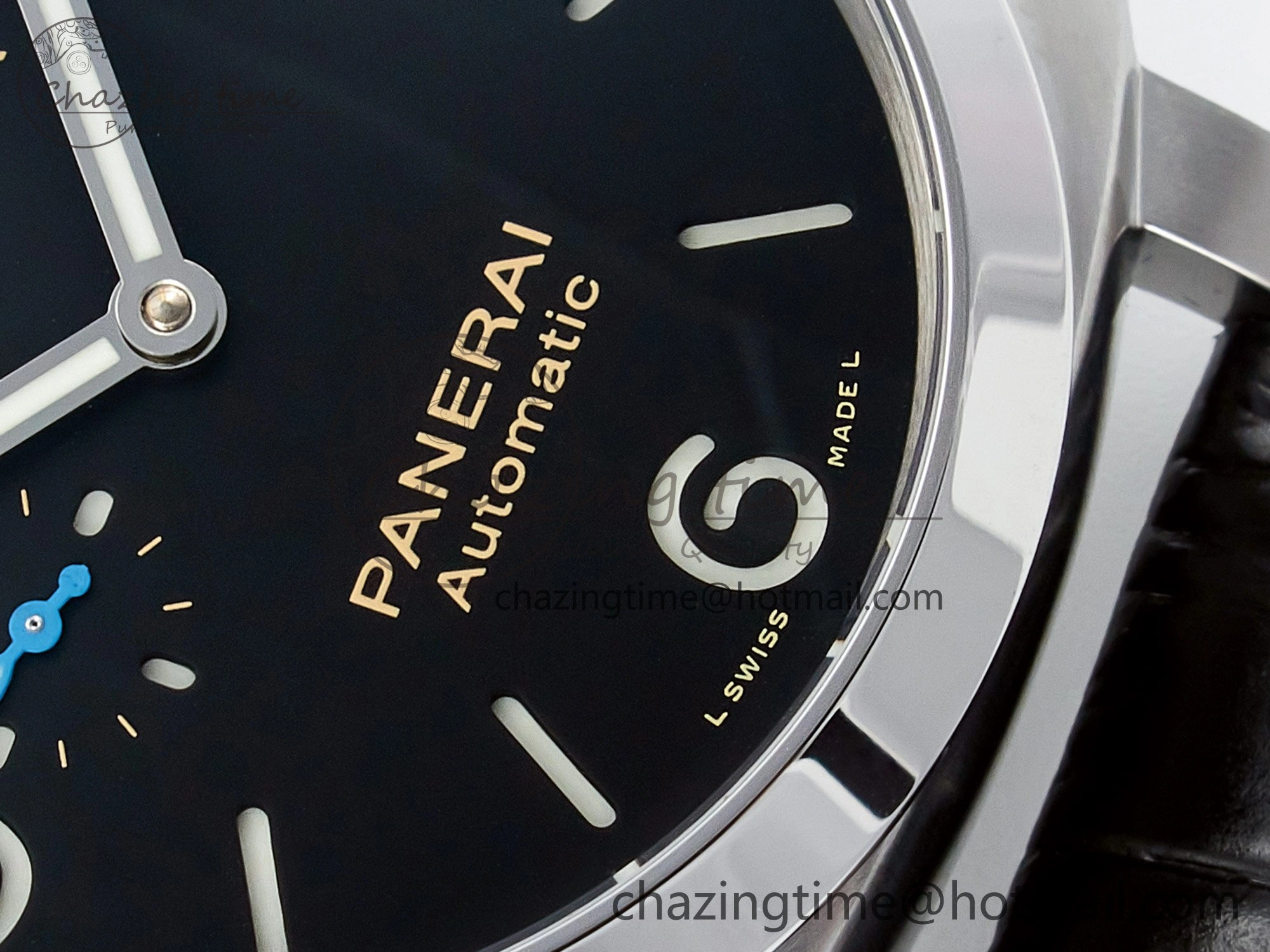 PAM1312 W TTF 1:1 Best Edition on Black Leather Strap P9010