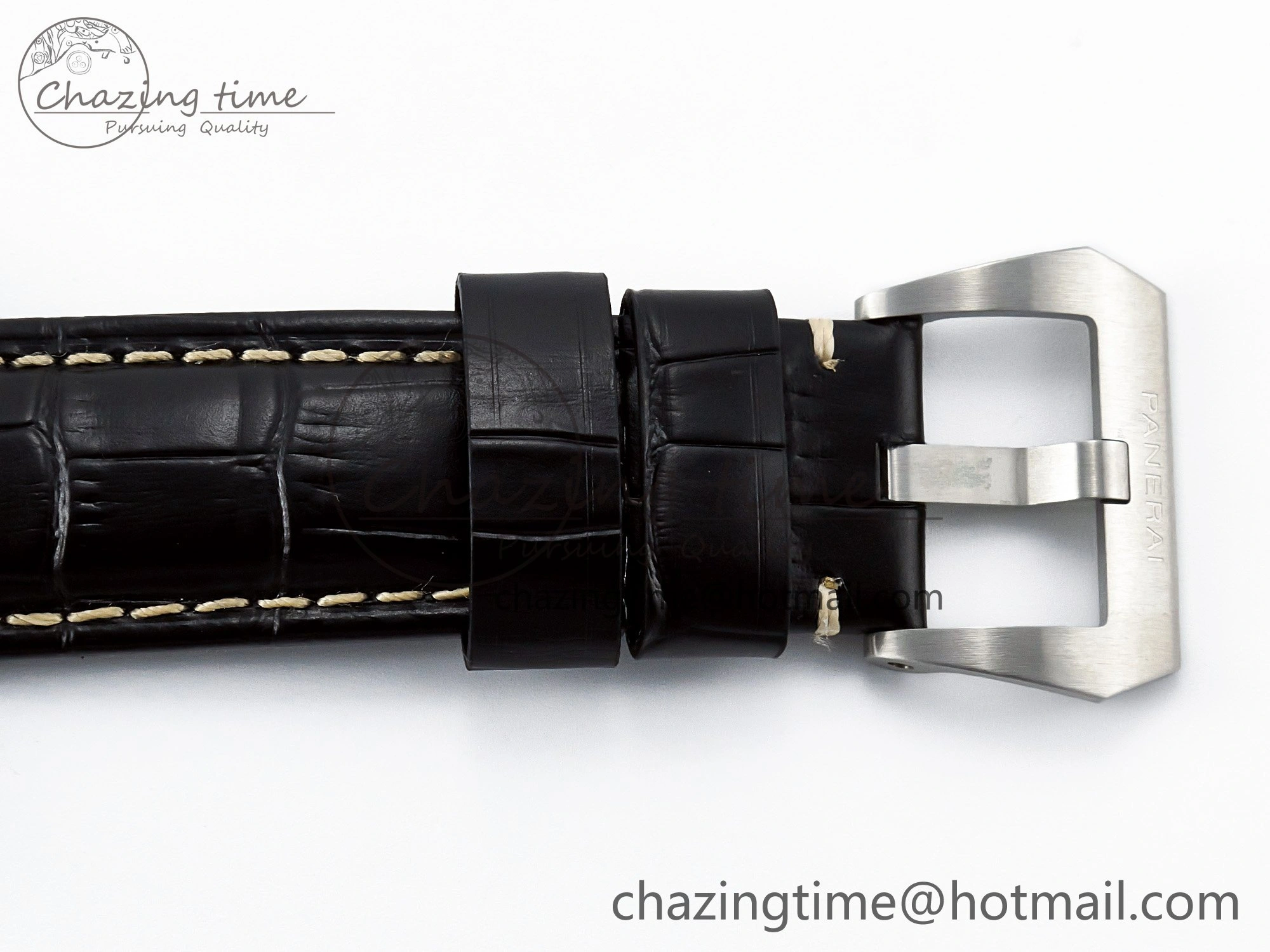 PAM1312 W TTF 1:1 Best Edition on Black Leather Strap P9010