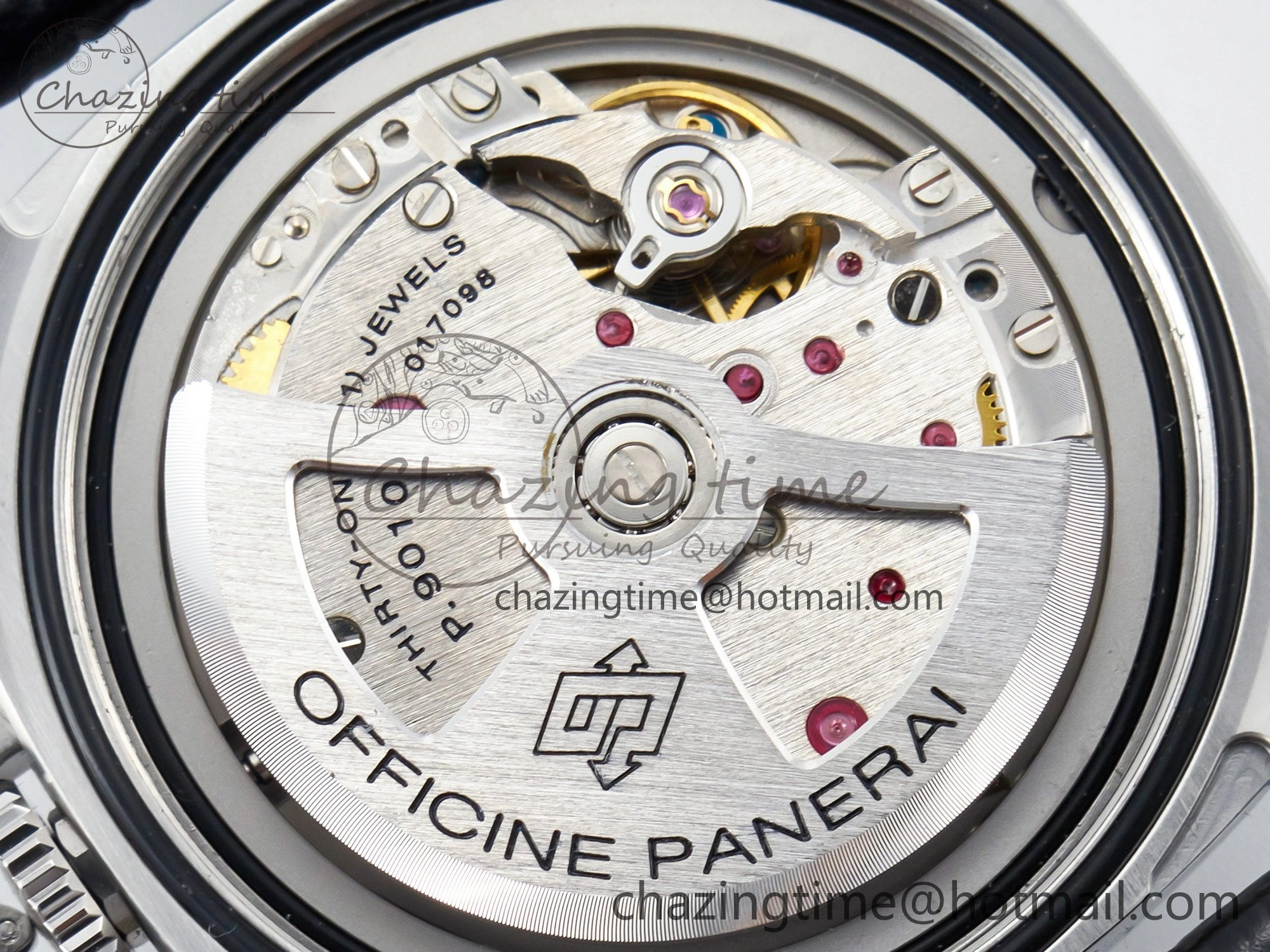 PAM1312 W TTF 1:1 Best Edition on Black Leather Strap P9010