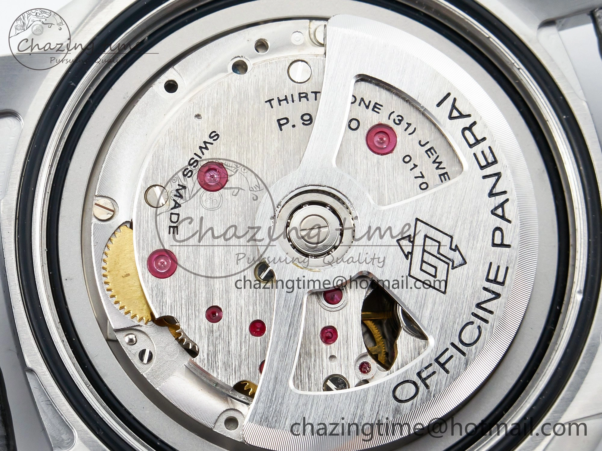 PAM1312 W TTF 1:1 Best Edition on Black Leather Strap P9010