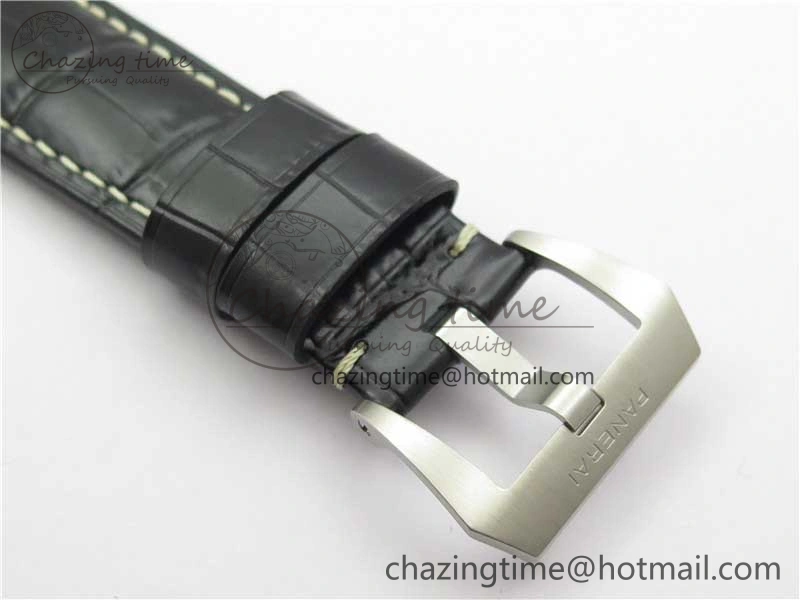 PAM1312 W VSF 1:1 Best Edition Black Dial on Black Leather Strap P.9010 Clone