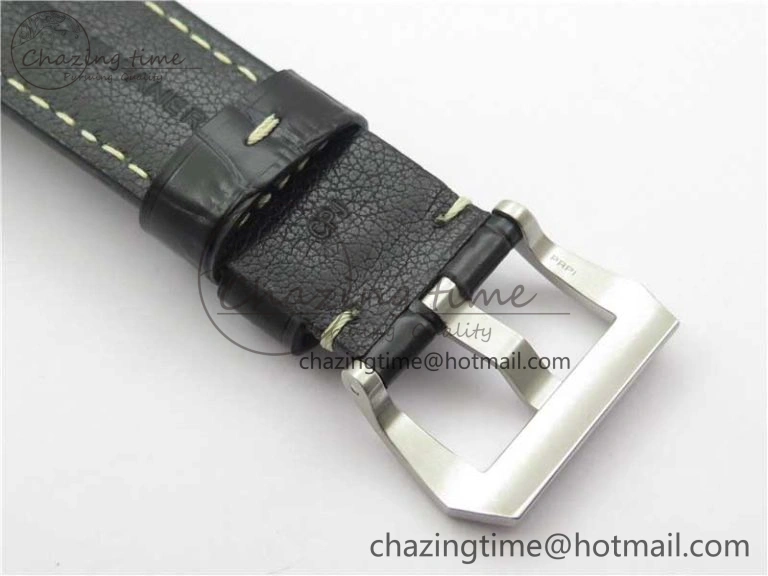 PAM1312 W VSF 1:1 Best Edition Black Dial on Black Leather Strap P.9010 Clone