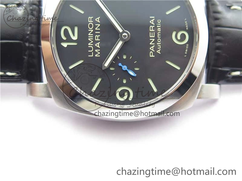 PAM1312 W VSF 1:1 Best Edition Black Dial on Black Leather Strap P.9010 Clone