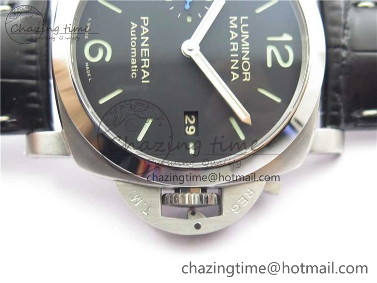 PAM1312 W VSF 1:1 Best Edition Black Dial on Black Leather Strap P.9010 Clone