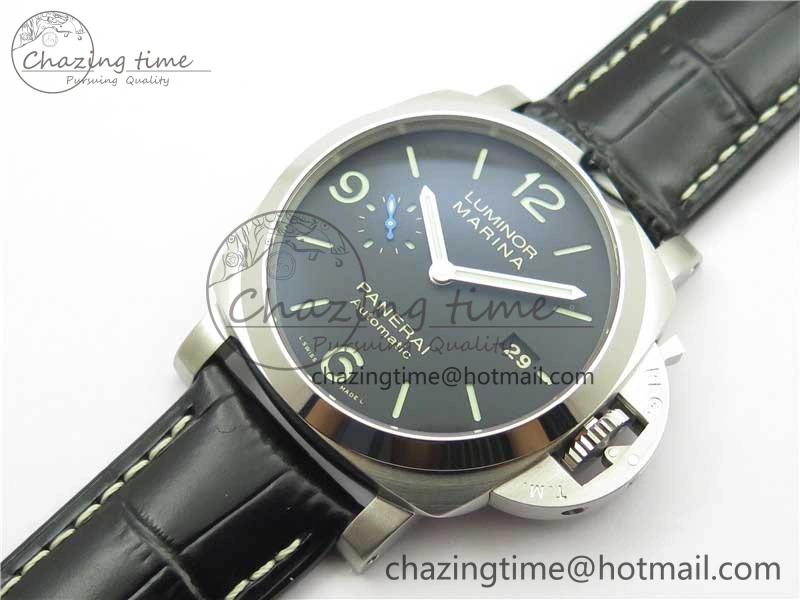 PAM1312 W VSF 1:1 Best Edition Black Dial on Black Leather Strap P.9010 Clone
