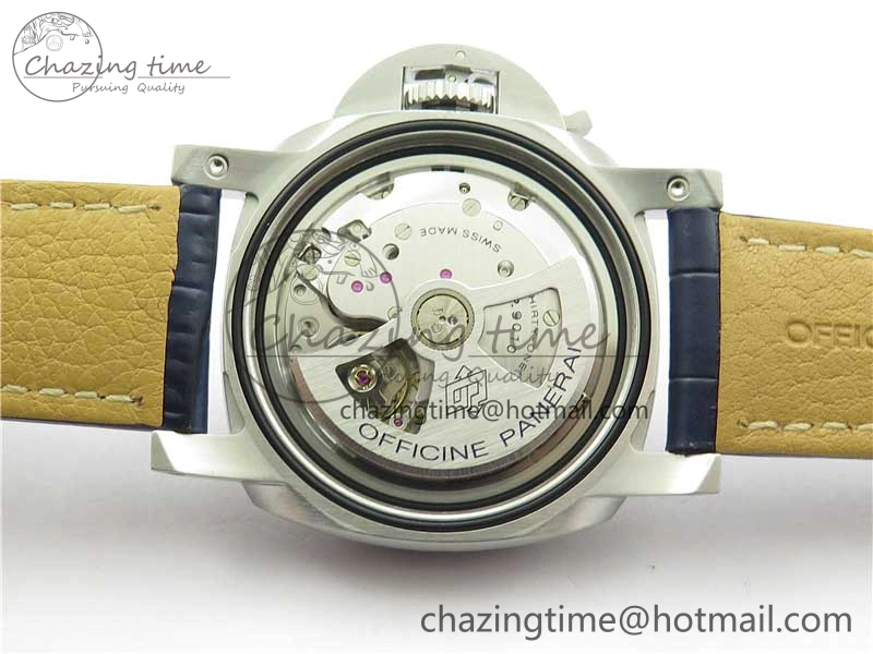 PAM1313 VSF 1:1 Best Edition Blue Dial on Blue Leather Strap P.9010 Clone