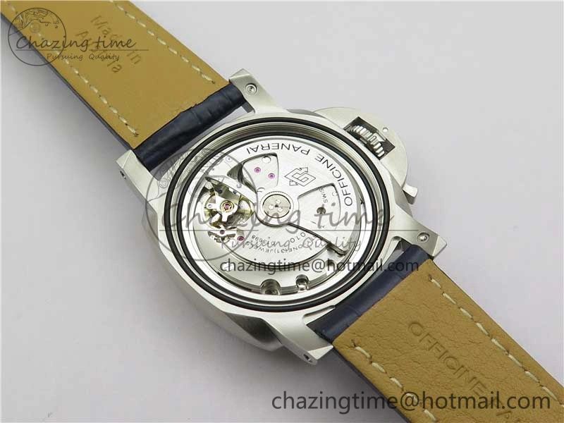 PAM1313 VSF 1:1 Best Edition Blue Dial on Blue Leather Strap P.9010 Clone