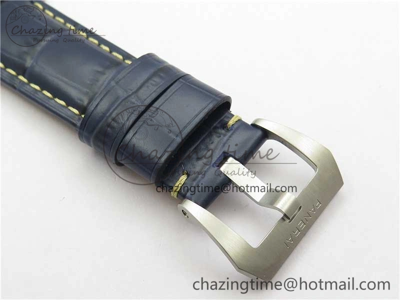 PAM1313 VSF 1:1 Best Edition Blue Dial on Blue Leather Strap P.9010 Clone