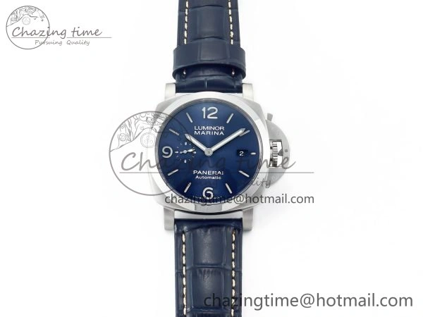 PAM1313 W TTF 1:1 Best Edition on Blue Leather Strap P9010