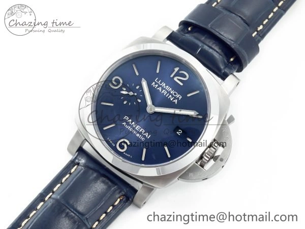 PAM1313 W TTF 1:1 Best Edition on Blue Leather Strap P9010