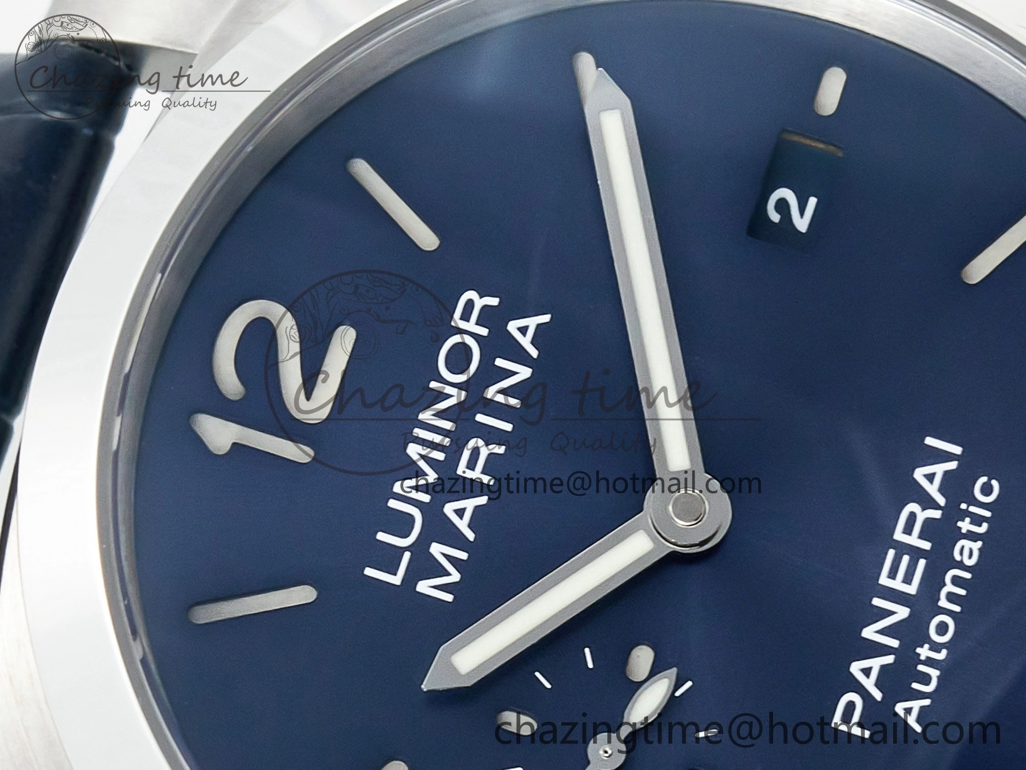 PAM1313 W TTF 1:1 Best Edition on Blue Leather Strap P9010