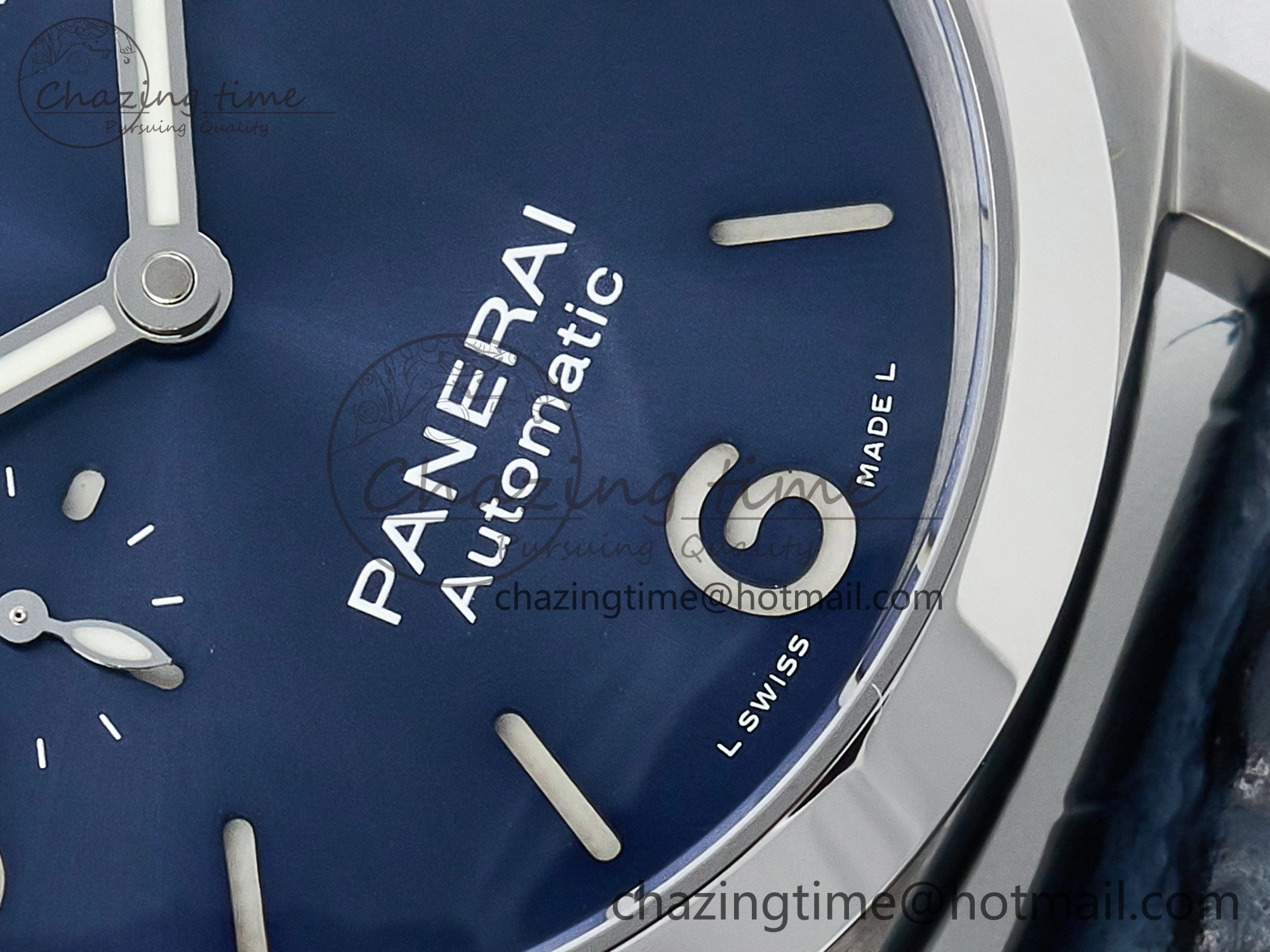 PAM1313 W TTF 1:1 Best Edition on Blue Leather Strap P9010