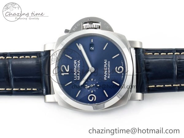 PAM1313 W TTF 1:1 Best Edition on Blue Leather Strap P9010