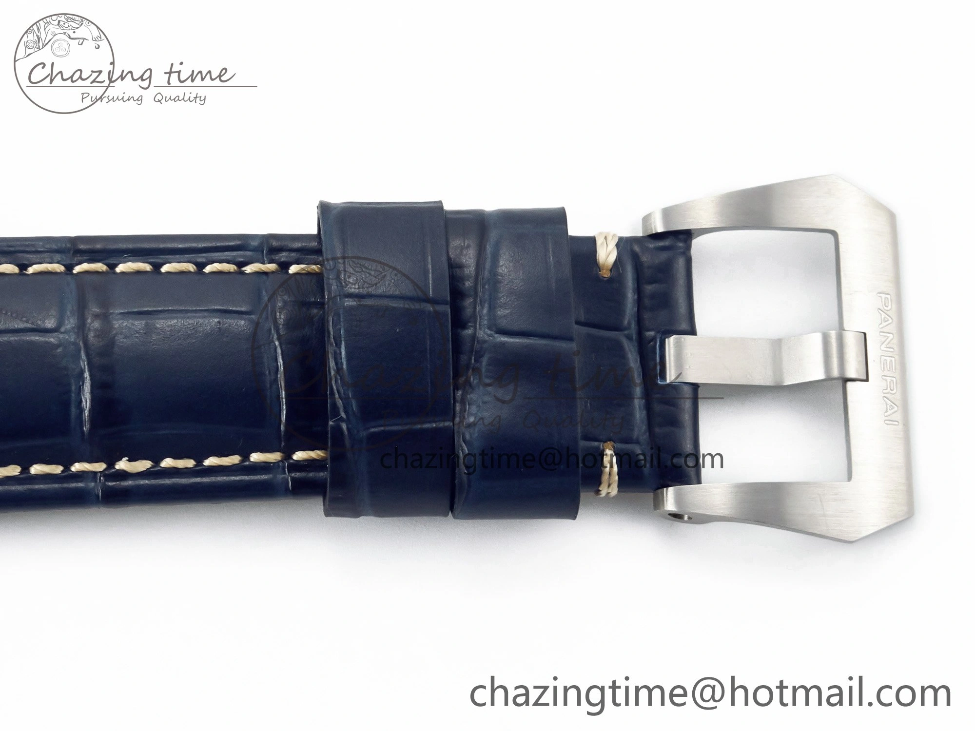 PAM1313 W TTF 1:1 Best Edition on Blue Leather Strap P9010
