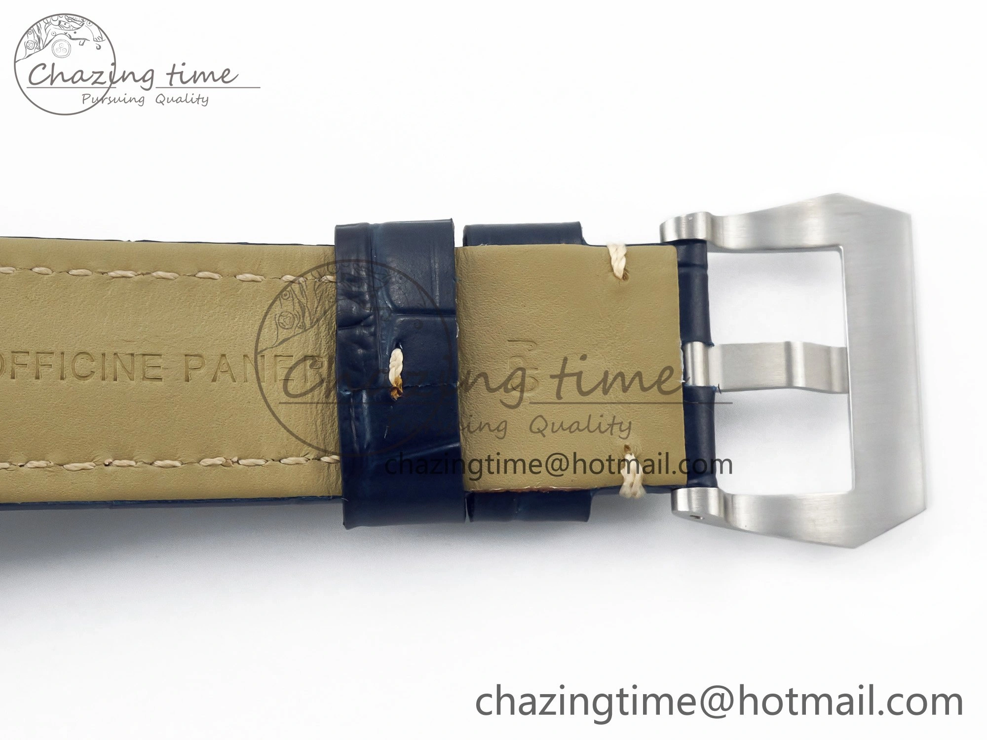 PAM1313 W TTF 1:1 Best Edition on Blue Leather Strap P9010