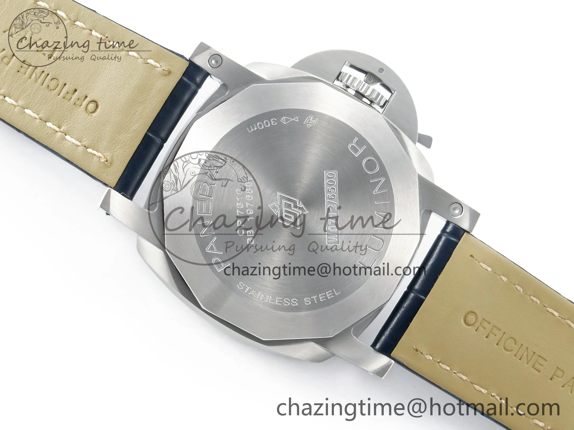 PAM1313 W TTF 1:1 Best Edition on Blue Leather Strap P9010