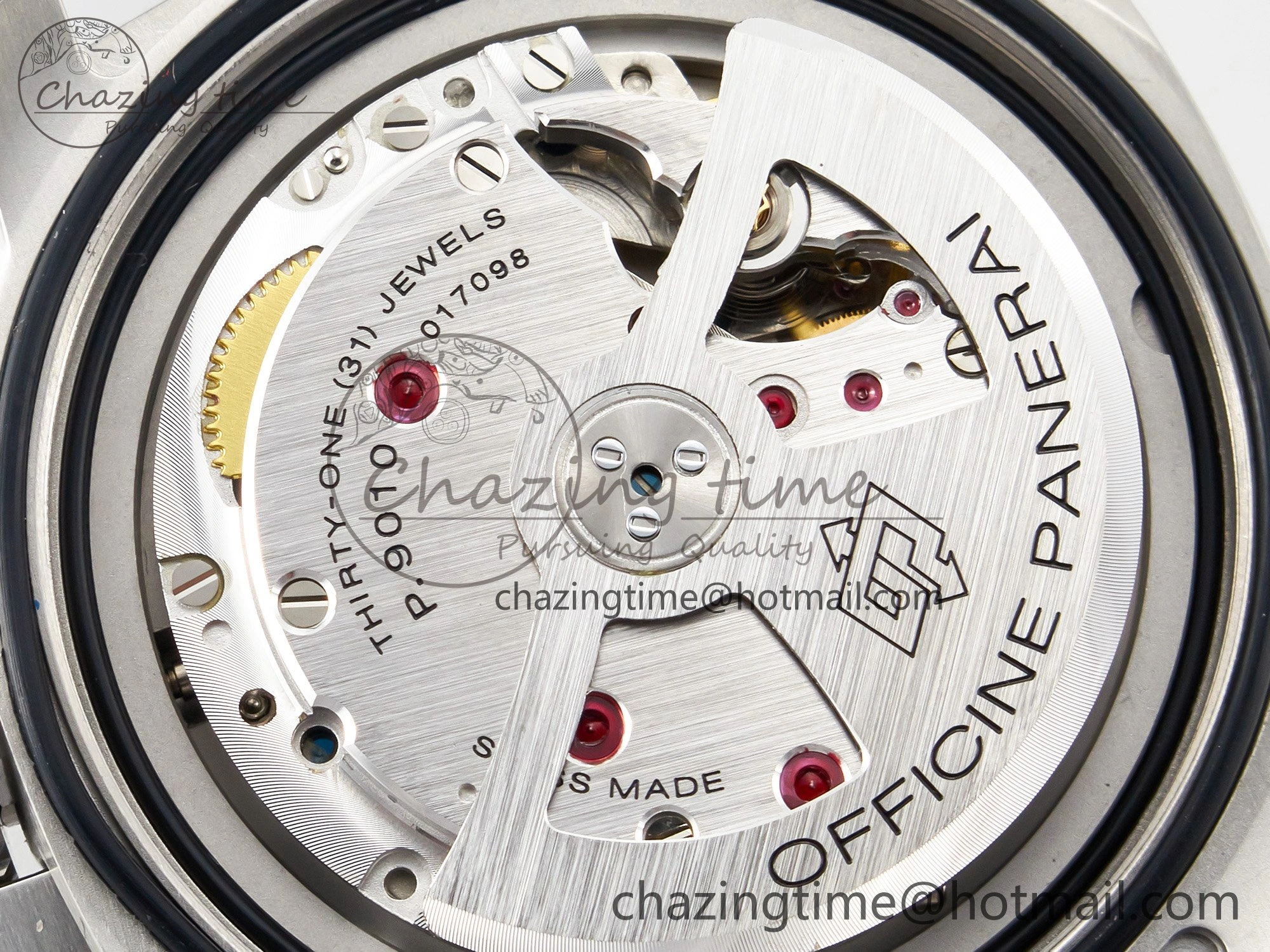 PAM1313 W TTF 1:1 Best Edition on Blue Leather Strap P9010