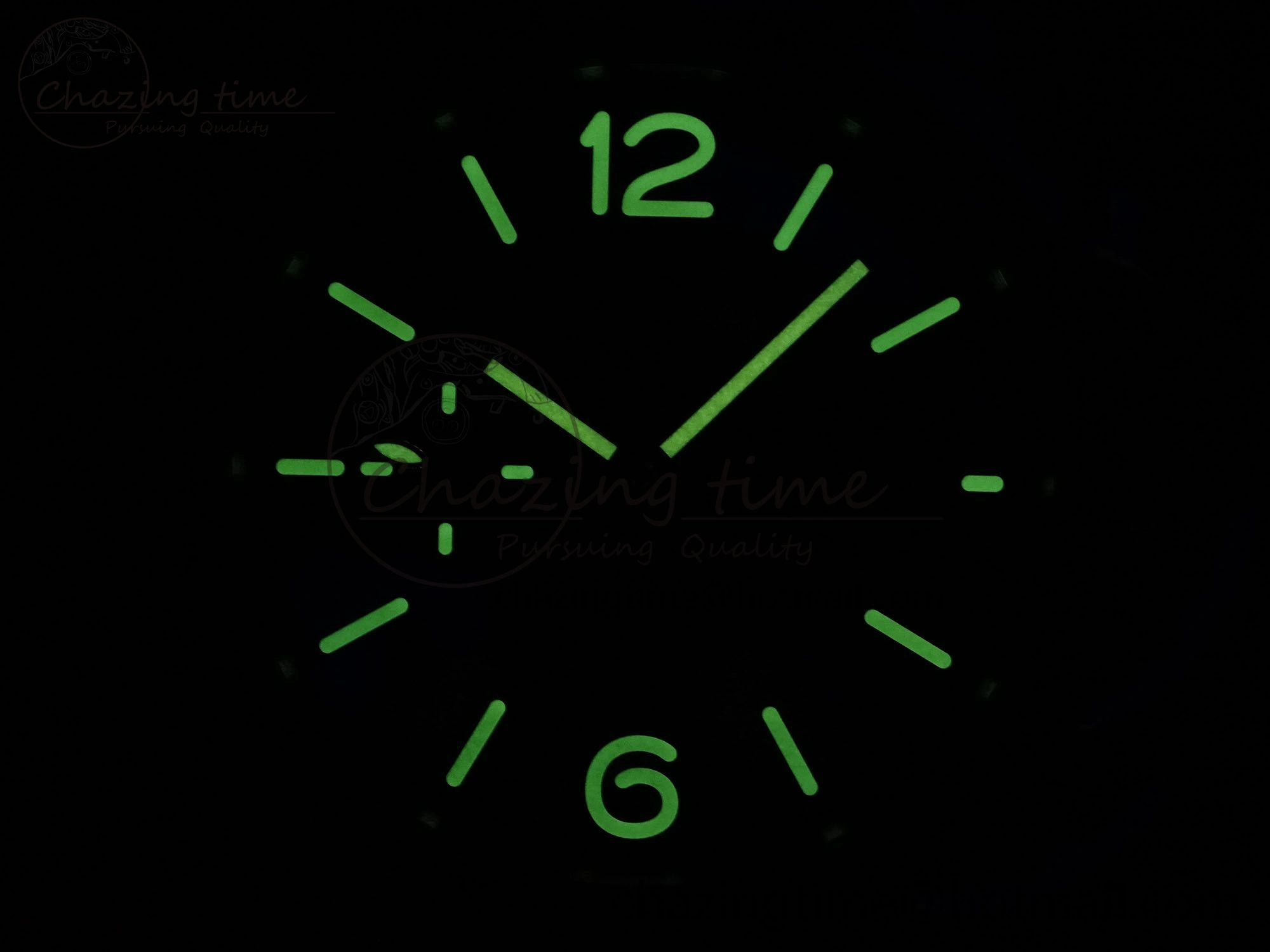 PAM1329 Luminor Due 42mm VSF 1:1 Best Edition Green Dial on Brown Leather Strap P900