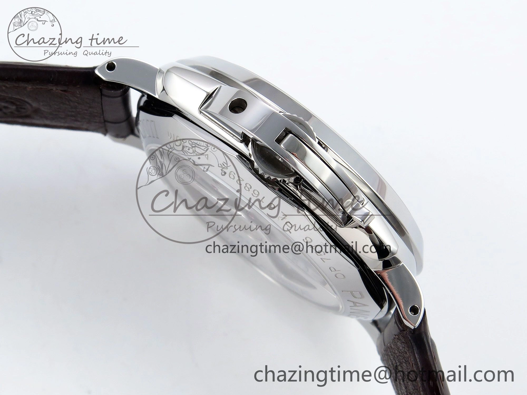 PAM1329 Luminor Due 42mm VSF 1:1 Best Edition Green Dial on Brown Leather Strap P900