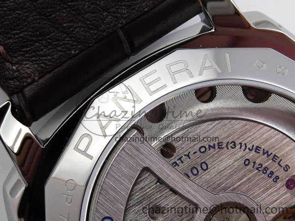 PAM1329 Luminor Due 42mm VSF 1:1 Best Edition Green Dial on Brown Leather Strap P900