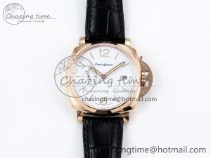 PAM1336 Luminor Due 42mm VSF Best Edition White Dial on Leather Strap P900 Clone