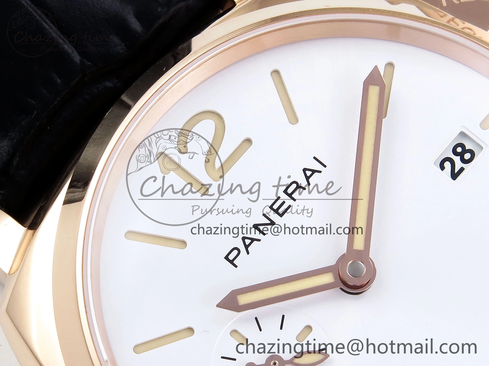 PAM1336 Luminor Due 42mm VSF Best Edition White Dial on Leather Strap P900 Clone