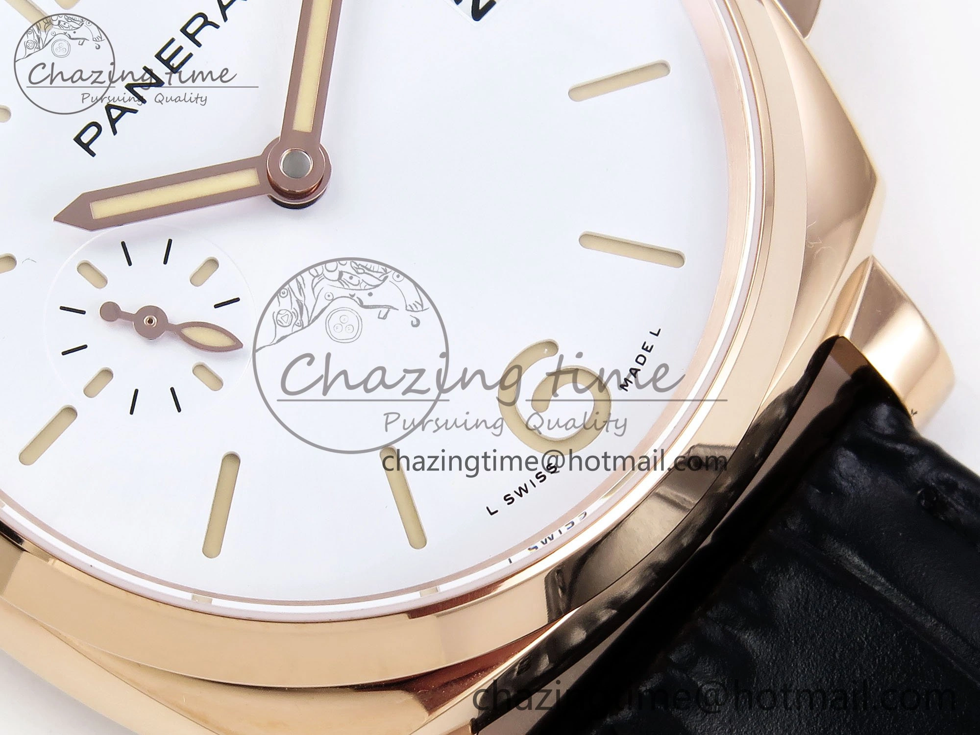 PAM1336 Luminor Due 42mm VSF Best Edition White Dial on Leather Strap P900 Clone