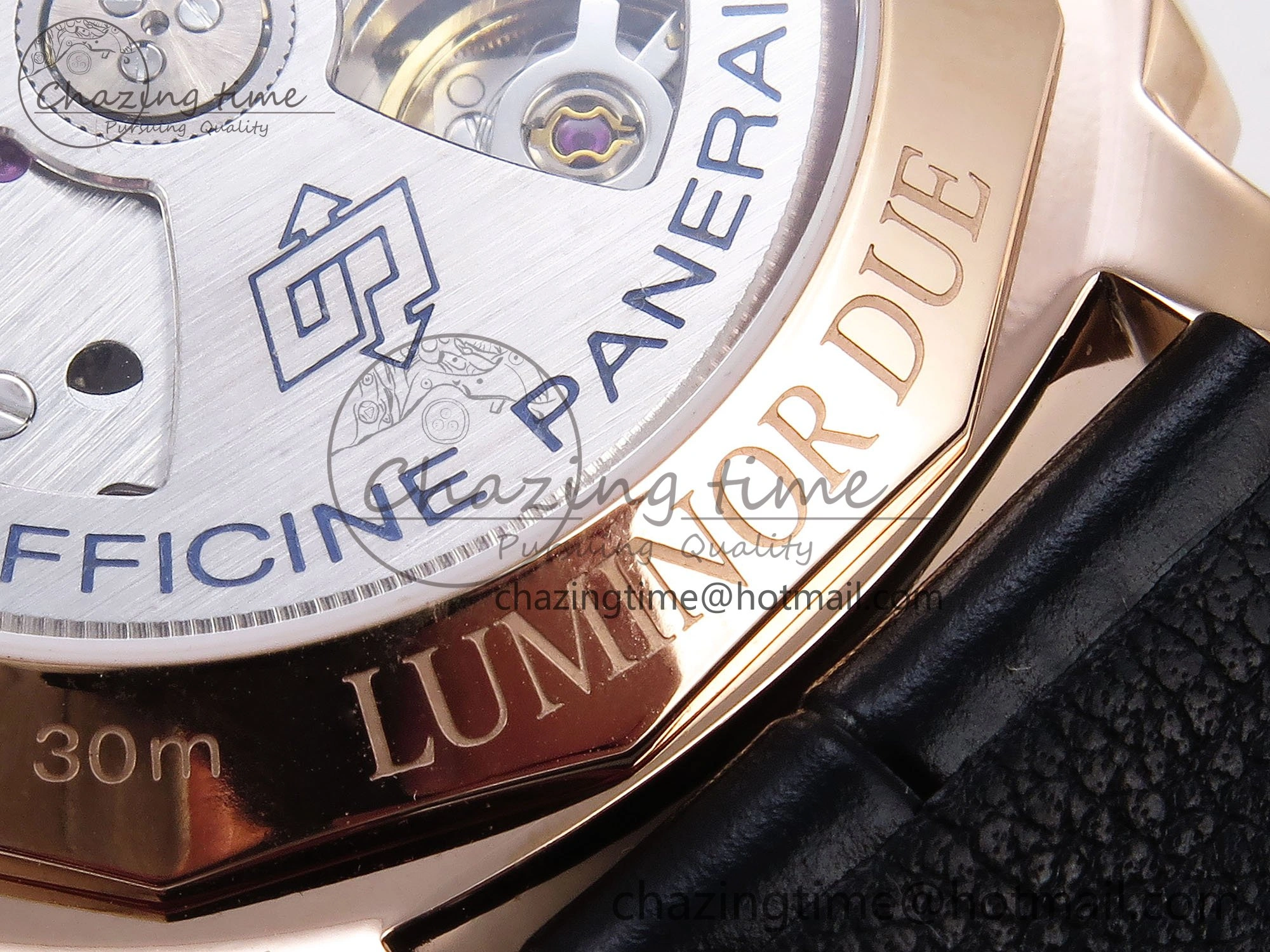PAM1336 Luminor Due 42mm VSF Best Edition White Dial on Leather Strap P900 Clone