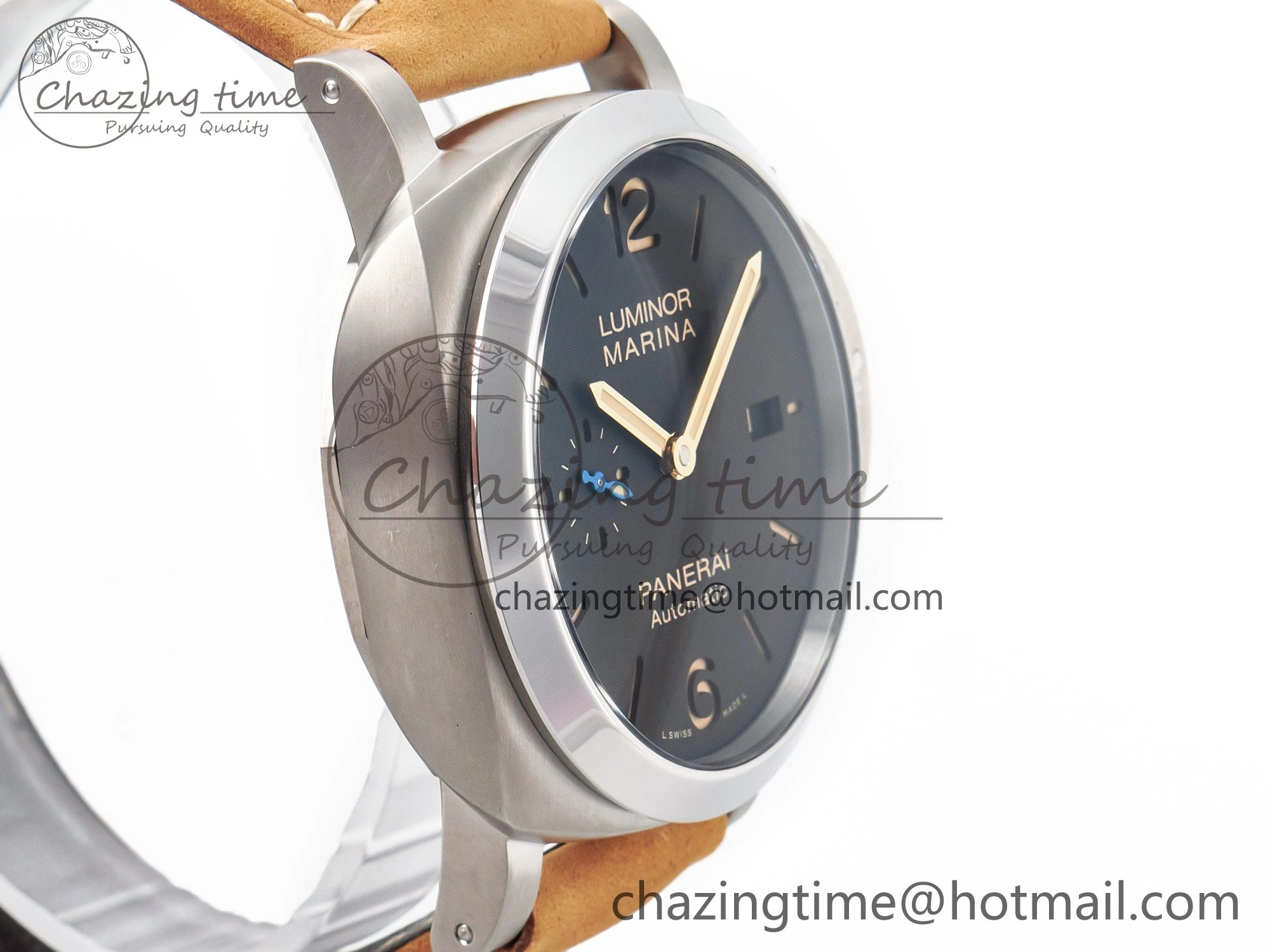PAM1351 W TTF 1:1 Best Edition on Asso Leather Strap P9010