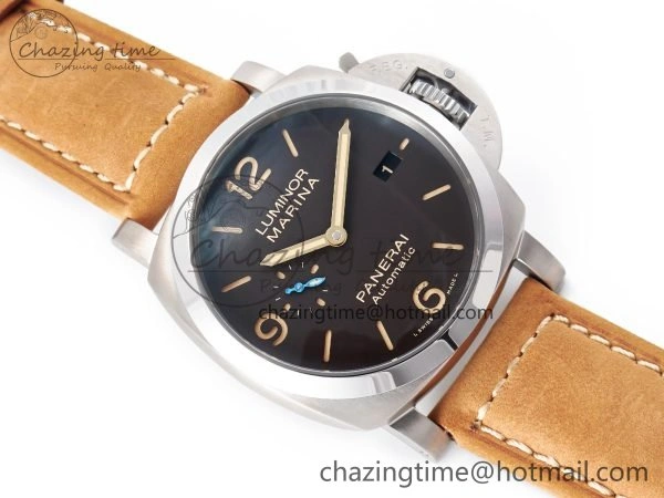 PAM1351 W TTF 1:1 Best Edition on Asso Leather Strap P9010