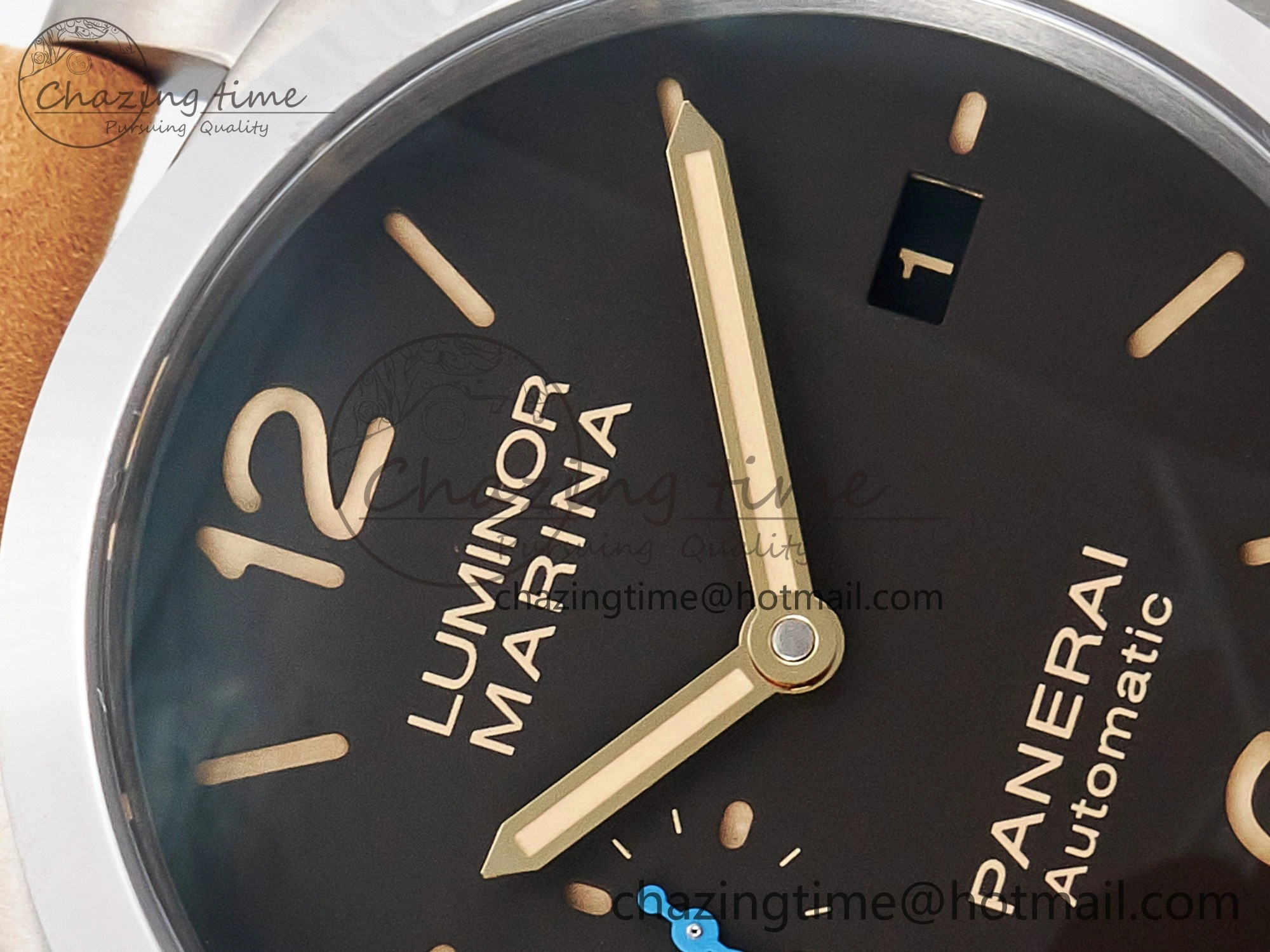 PAM1351 W TTF 1:1 Best Edition on Asso Leather Strap P9010