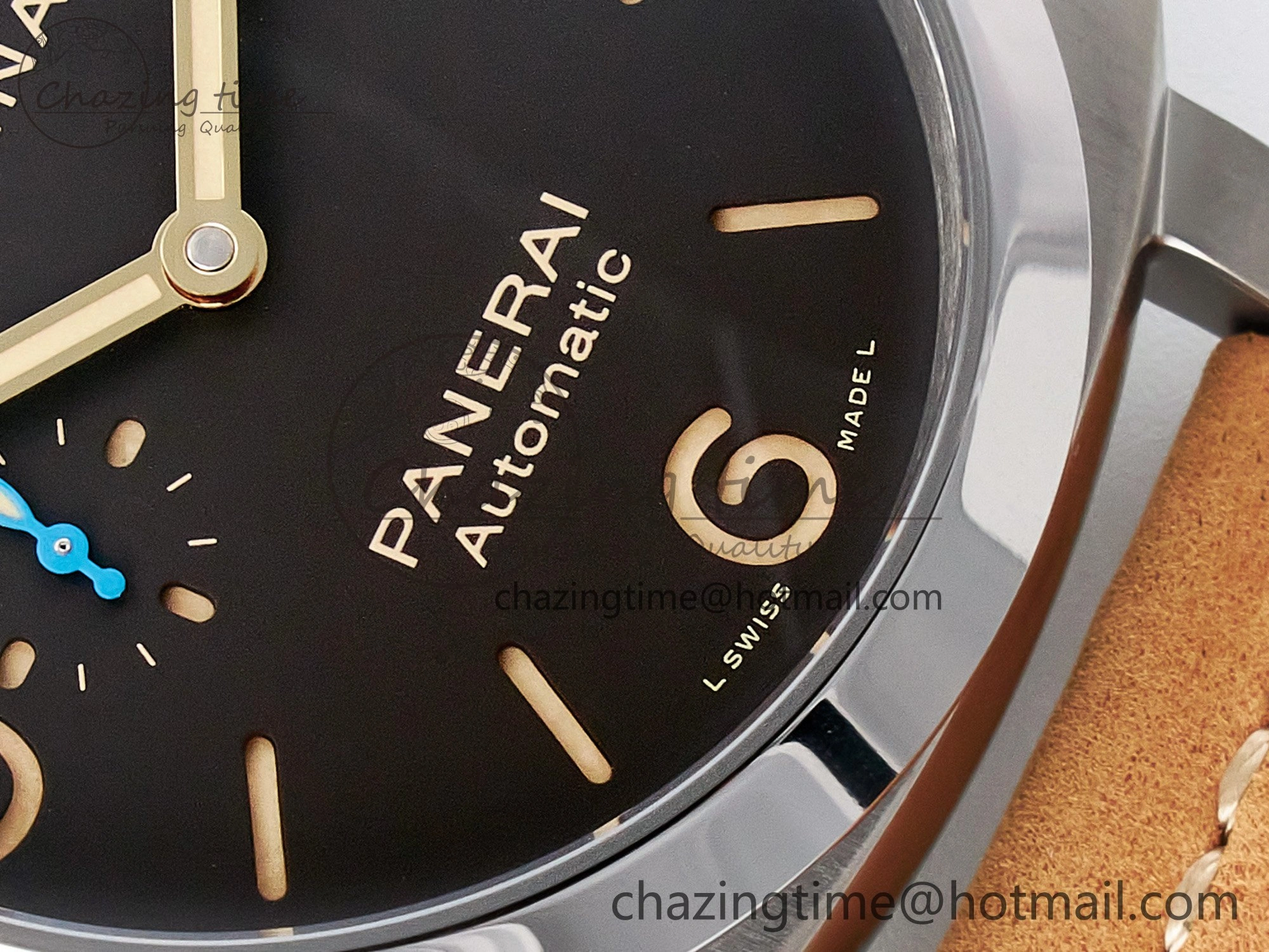 PAM1351 W TTF 1:1 Best Edition on Asso Leather Strap P9010