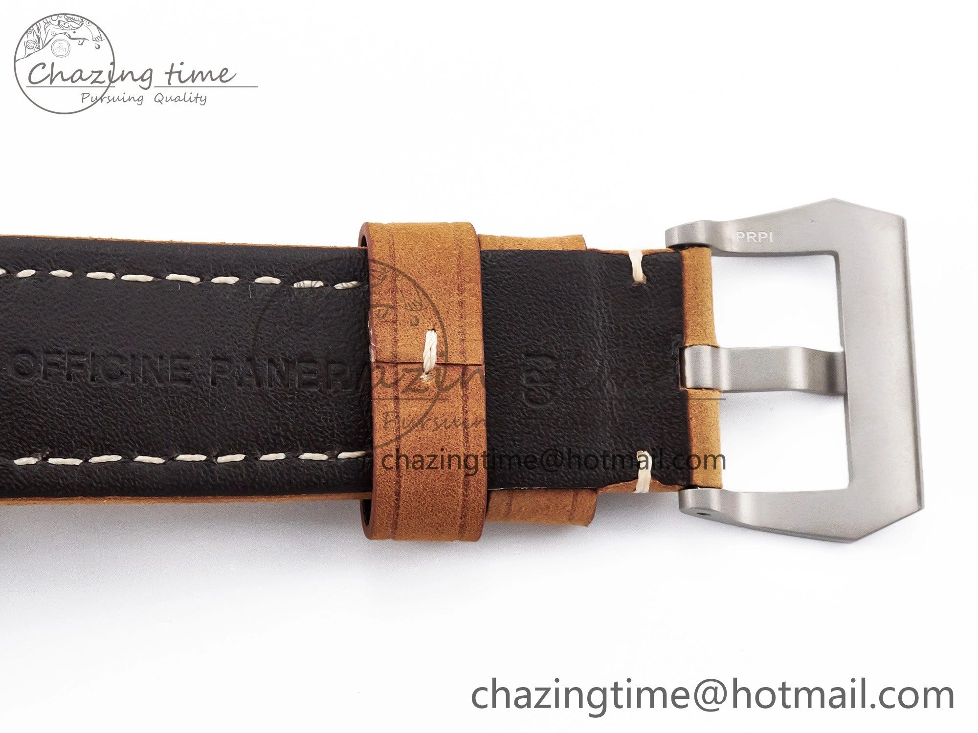PAM1351 W TTF 1:1 Best Edition on Asso Leather Strap P9010