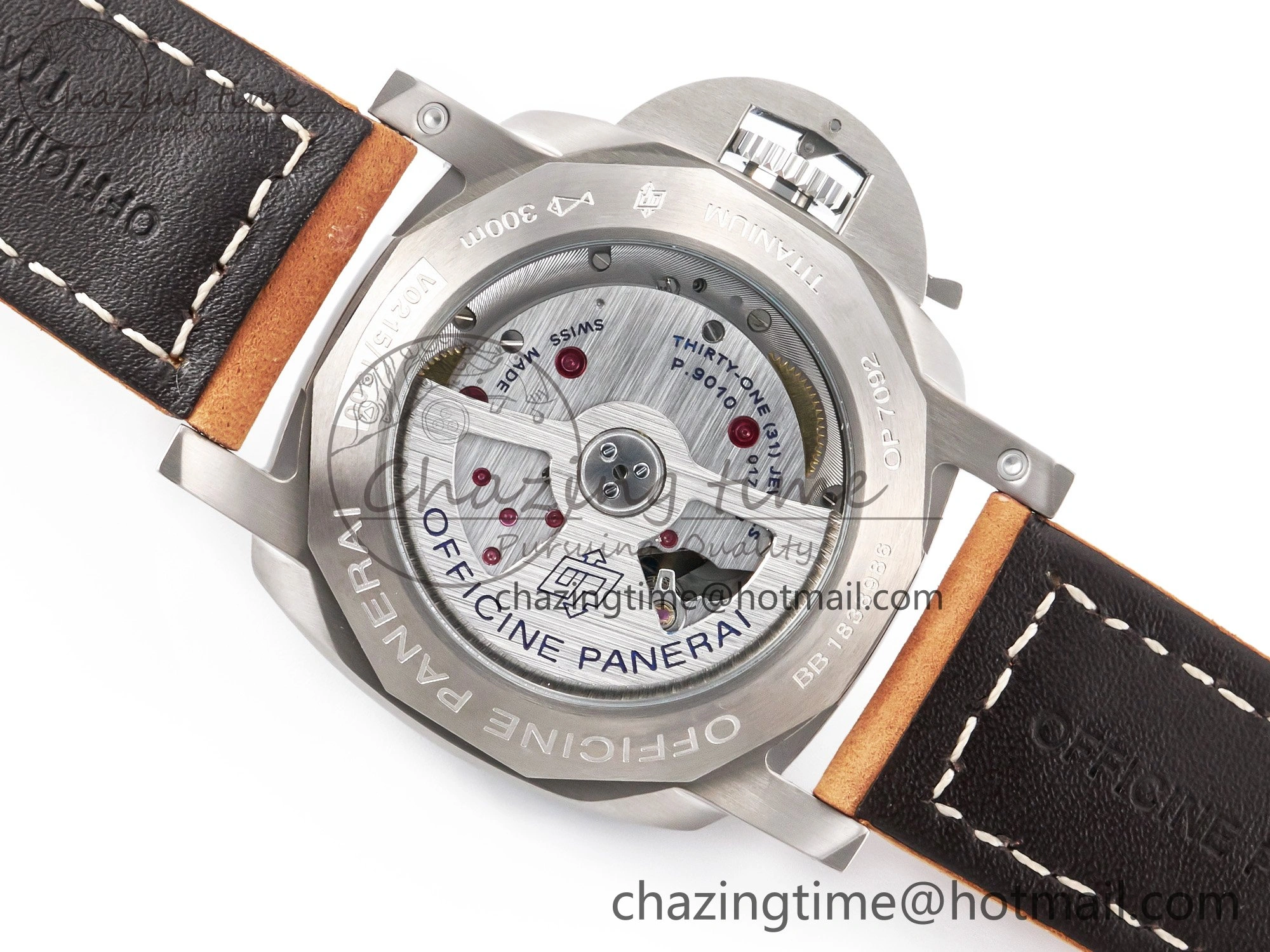 PAM1351 W TTF 1:1 Best Edition on Asso Leather Strap P9010
