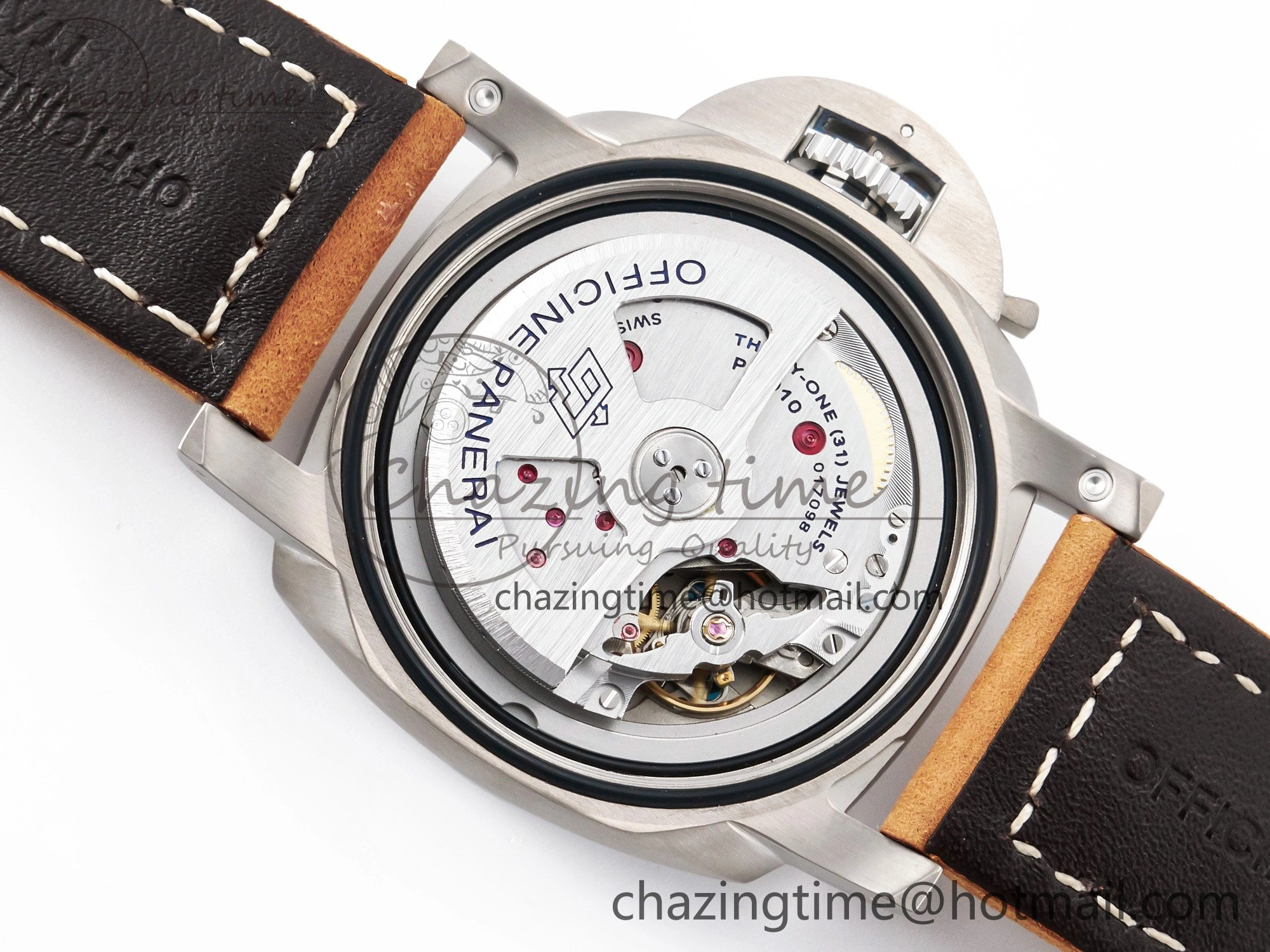 PAM1351 W TTF 1:1 Best Edition on Asso Leather Strap P9010