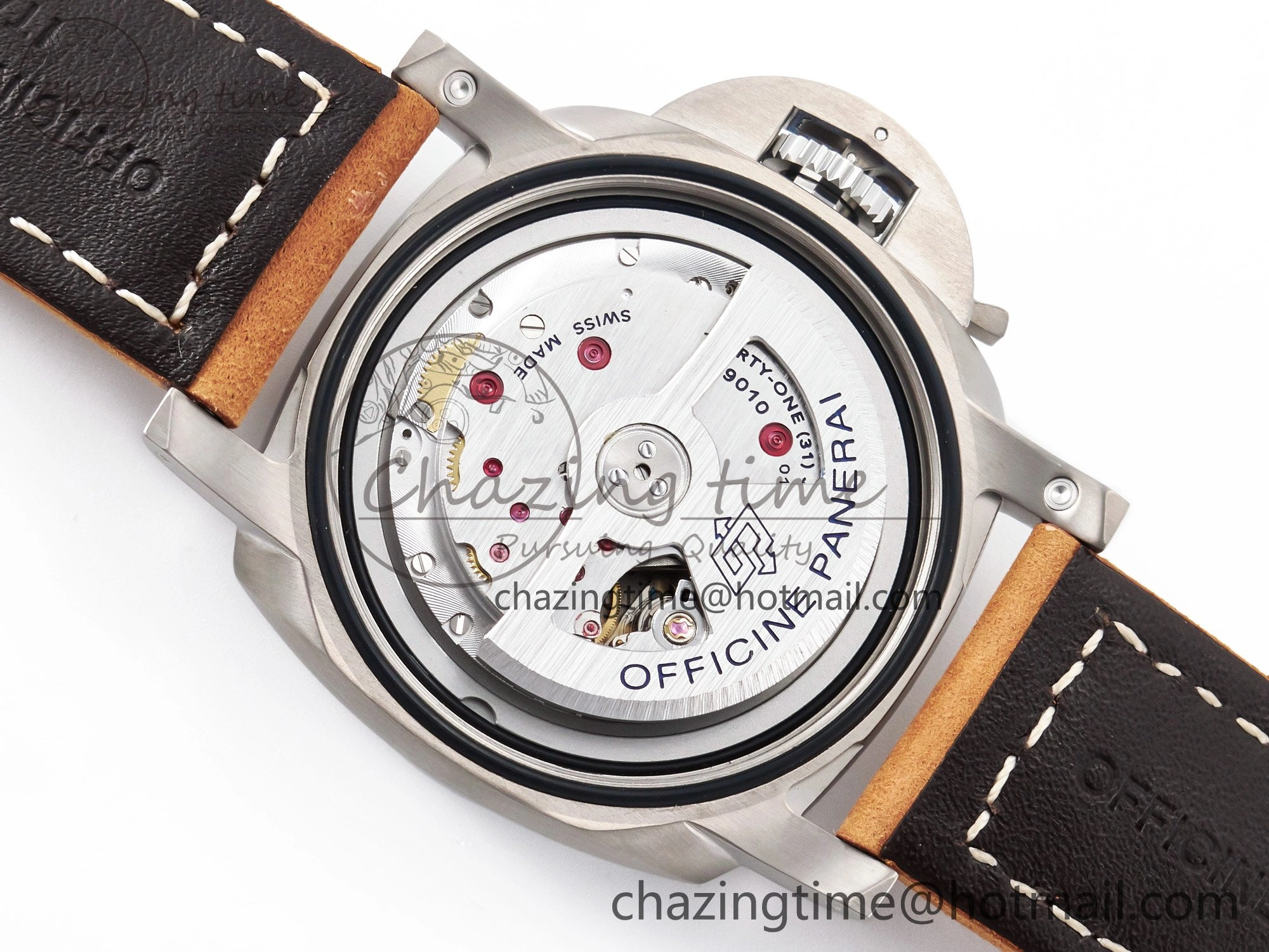 PAM1351 W TTF 1:1 Best Edition on Asso Leather Strap P9010