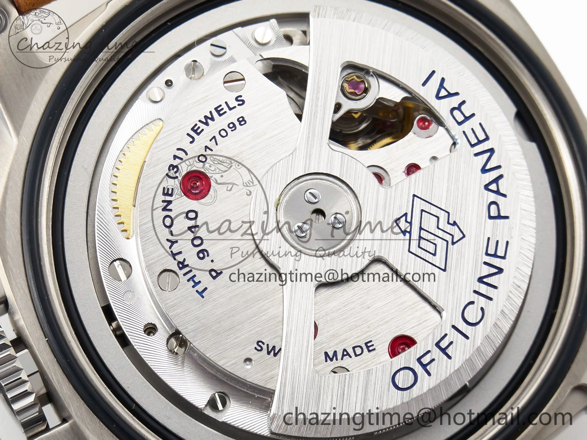PAM1351 W TTF 1:1 Best Edition on Asso Leather Strap P9010