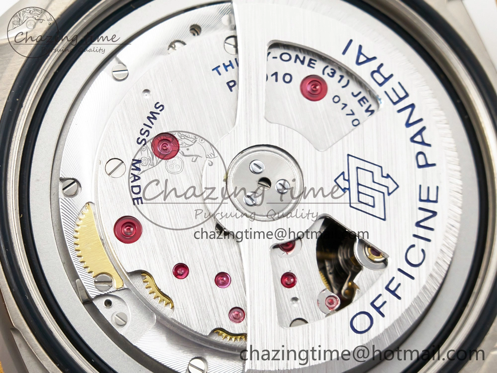PAM1351 W TTF 1:1 Best Edition on Asso Leather Strap P9010