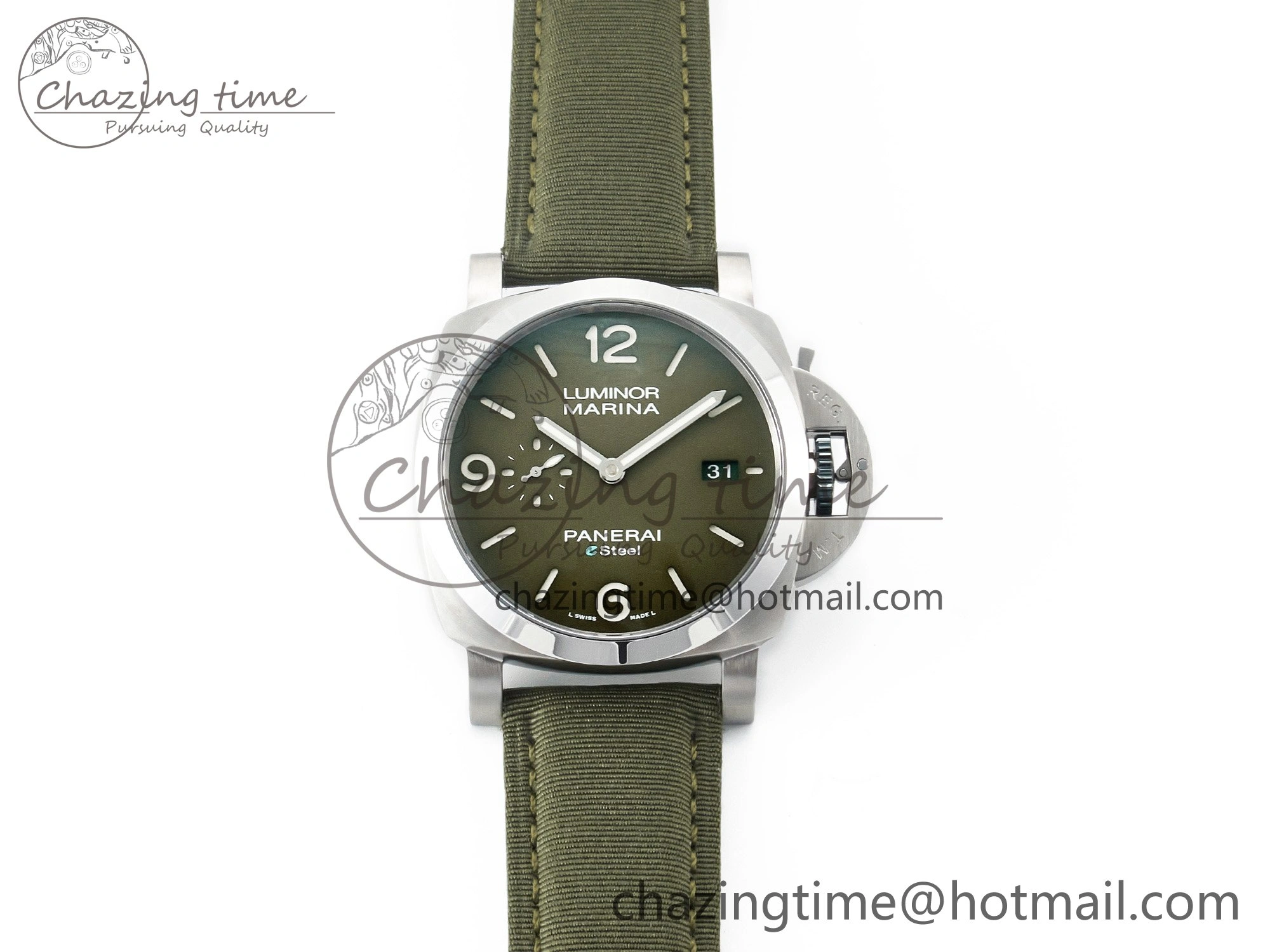 PAM1356 W TTF 1:1 Best Edition on Green Nylon Strap P9010